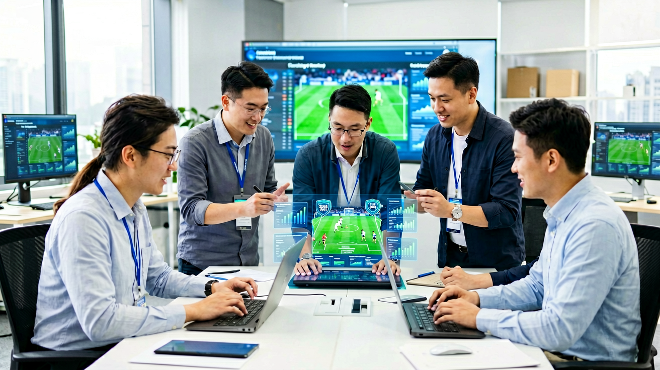 乐竟科技团队专注体育数据智能分析工作场景